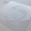 ST0165-szablon-stencil-Schablone-plantillas-maska-twarz-woman's-face-Gesicht-cara 